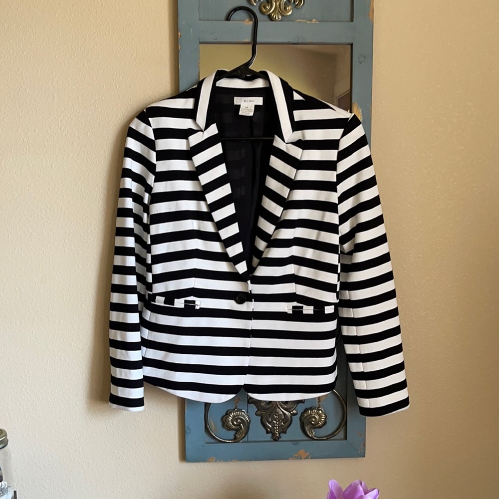 XS striped blazer